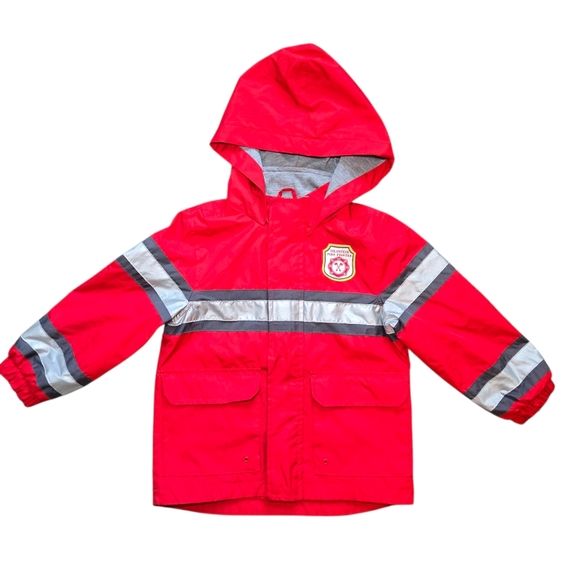 Carter's Fireman Raincoat Slicker - Red - Picture 1 of 5